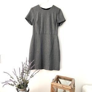 Banana Republic Chic Grey Knee- Length Dress
